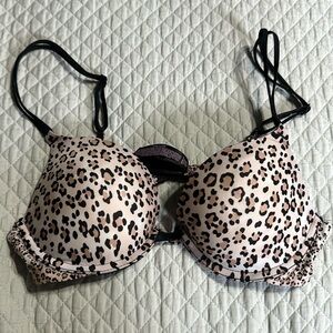 VS Push Up Bra 34b leopard print